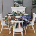 thumbnail image 2 of Multicolor Butterfly Group Pattern Round Tablecloth 60"x60",Wrinkle Wipeable Table Cloth for Kitchen Dining Room Picnic Patio Party, 2 of 6