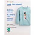 thumbnail image 4 of Garanimals Baby & Toddler Girl Holiday Fleece Crewneck Sweatshirt, Sizes 0–6T, 4 of 7