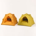 thumbnail image 5 of Portable Pet Tent Bed, Foldable Waterproof Cat Dog Tent House with Soft Cushion & Mesh Window, Indoor Outdoor Pet Cave Shelter,20.87×20.87×17.72in, 5 of 8