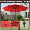 thumbnail image 4 of Pure Garden 9FT Outdoor Vented Patio Umbrella with Easy Crank (Orange), 4 of 9