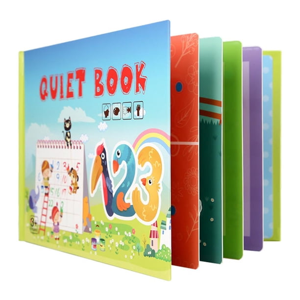 Juguete educativo sensorial para preescolar con actividades de motricidad fina para padres e hijos. número