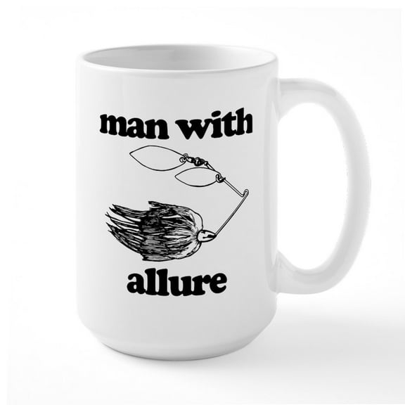CafePress - Man With Allure - 15 oz Ceramic Large White Novelty Mug