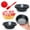 Black, variant on 5 Inch Mini Pie Pans 4 Pack Pie Tins Gold, Carbon Steel Mini Tart Pan Nonstick Round Small Pie Tins for Baking Pot Pies Cakes Pizza Bread Dessert, Fruit Pie and Meat Pie