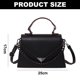 thumbnail image 2 of Nuevo bolso inclinado de PU, bolso de hombro a la moda para mujer, bolso con cadena, bandolera de cuero negro, 2 of 5