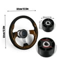 thumbnail image 3 of fastboy Boat Steering Wheel Alloy 3 Spokes Non-directional Anti-rust Detachable Helm Rowing Boats Kayak Accessories Hardware, 3 of 6
