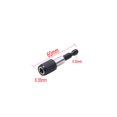 thumbnail image 1 of 1/4 Inch Head Extension Rod Batch Magnetic Screwdriver Quick Transfer Lever Self-locking Extension Rod 60/100/150mm Hand Tools 60mm Black, 1 of 6