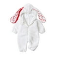 thumbnail image 4 of SKIYLEVZ Baby and Toddler Unisex Jumpsuit Babies' Clothes Cotton Thermal Fleece Lined Cute Baby Outfit Clothes Winter Hooded Romper Snowsuit Infant Newborn Toddler, 4 of 9