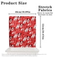 thumbnail image 6 of TSOVTHRID HO Candy Cane Red Print Removable Chair Back Slipcover Dining Chair Protector Soft Chairs Back Protector Cover for Dining Room Kitchen Wedding Party Christmas Decor, Set of 2, 6 of 7