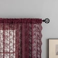 thumbnail image 3 of Cortinas YJ YANJUN de Encaje Burdeos 240x130 cm para Sala de Estar, 3 of 6