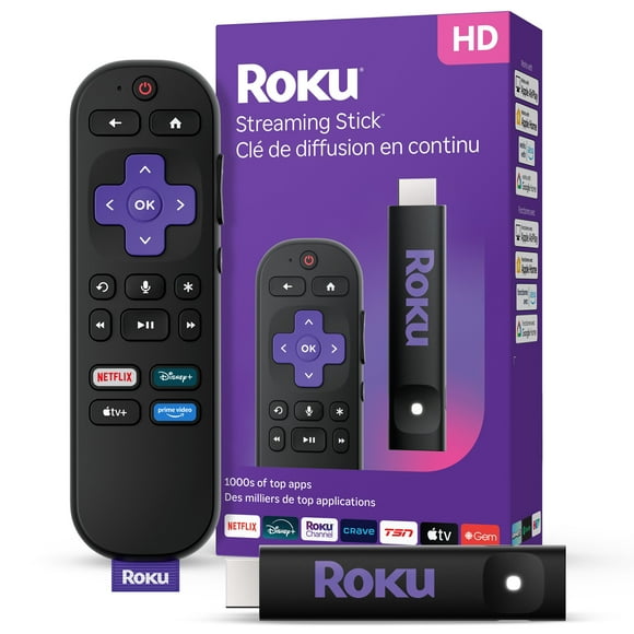Roku® Streaming Stick™ 2025 - HD Roku Streaming Device for TV with Voice Remote - Free & Live TV