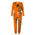 thumbnail image 5 of Cavosen Halloween Womens Sets 2 Piece Outfits Long Sleeve Web Spider Print Sweatsuit Long Pants Round Neck Matching Tops Tracksuit with Pocket Drawstring Casual Loungewear Sets Holiday, 5 of 5