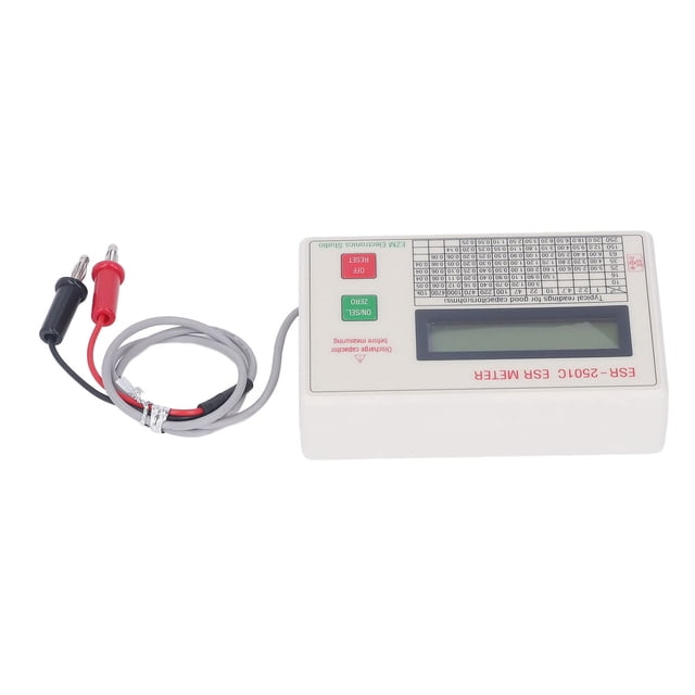 Capacitor Meter, ESR Accurate Smart Shutdown Function Capacitance Tester for Electric Industry