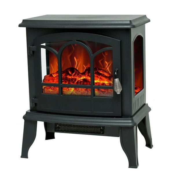 C Hopetree Portable Freestanding Electric Wood Stove Fireplace With Flame Effect 20 Inch Tall Com C Hopetree Portable Freestanding, Charm Wood Stoves