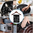 thumbnail image 3 of Black Dandelion Kitchen Towels Set of 4, Water Absorbent Dish Towel, Spring Modern Minimalist Country Flower Decorative Hand Towels - Quick Drying Cloth for Cooking Baking, 18x28 Inch, 3 of 8