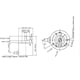 thumbnail image 3 of Encoder AB 2‑Phase Incremental 5‑24V DC Solid Shaft Encoder for Office Automation Engineering400B, 3 of 4