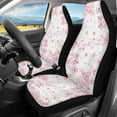 thumbnail image 2 of ZIATUBLE Cherry Blossom Music Front Seat Cover Set Soft High Back Saddle Blankets 2 Piece Auto Seat Protectors for Vehicles Car Interior Accessories Fit for Cars SUVs Sedan or Van, 2 of 7