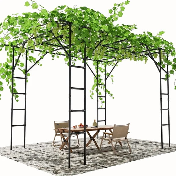 Datingday Grapevine Support Arch Pergola,Multi-Purpose Outdoor Garden Trellis & Plant Support System-Adjustable Climbing Frames For Flowers, Vegetables