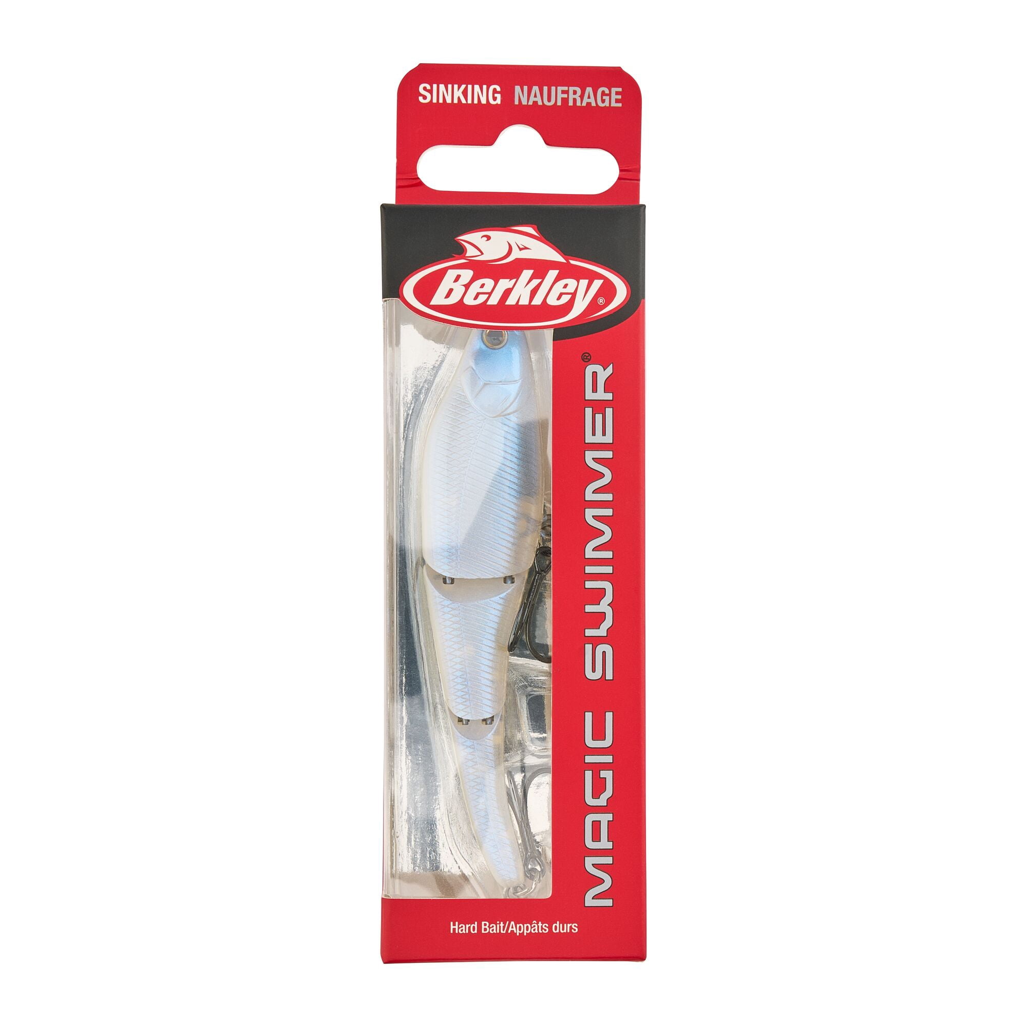Berkley Magic Swimmer® Freshwater, 3.75 in, Swimbaits, Ghost White (1 Count)