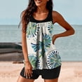 thumbnail image 6 of YABCSAZ Tankini Swimsuits for Women Tummy Control Swimwear with Shorts Summer Casual Loose Tankini Suits Sling Strappy Back Athletic Swimwear Two Piece Bathing Suit, 6 of 6
