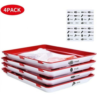 WIMIRIL Food Preservation Trays- Stackable, Reusable Food Tray with Plastic  Lid, Durable，Superior for Keeping Food Fresh,Dishwasher & Freezer Safe-6