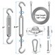 thumbnail image 4 of 84 piezas Sun Sail Ware Kit con cable de alambre para vela Inat, para En, outd, 4 of 5