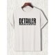 thumbnail image 3 of 1pc Men'S Casual Polyester T-Shirt with "DETAILER" Print - Round Neck, Regular Fit, Knitted Fabric, Stretchy Summer Tee for Adults, 3 of 8