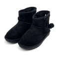 thumbnail image 5 of Kids Winter Snow Boots, Girls Boys Comfy Faux Fur Lined Short Boots Slip On Furry Outdoor Warm Ankle Boot, 5 of 7
