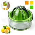 thumbnail image 1 of Manual Hand Juicer for Citrus Fruits with Lid Rotation Press, Strainer, and Container by Kasmoire, Ideal for Lemons, Limes, Grapefruits, and Oranges, for Kitchen and Dining Use, 1 of 4