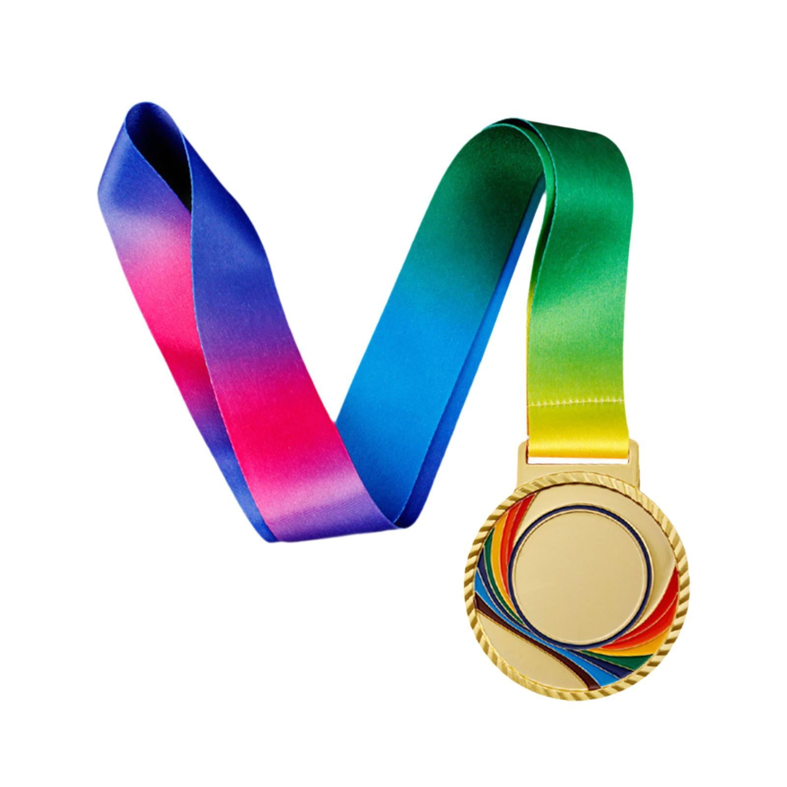 Baoblaze 6x Award Medal Trophy Medal, 1st 2nd 3rd Prize, with Neck Ribbon Medal for Games, Competitions, Basketball Parties