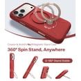 thumbnail image 3 of Funda de teléfono TORRAS Q3 Silicone 360 Spin con soporte para iPhone 17 Pro, 3 of 9