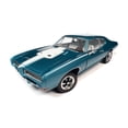 thumbnail image 2 of Diecast Car w/LED Display Case - 1968 Pontiac Royal Bobcat GTO, Turquoise - Auto World AMM1277 - 1/18 Scale Diecast Model Toy Car, 2 of 3