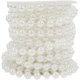 thumbnail image 1 of Elegantes perlas de imitación para bodas, perlas ABS blancas cortadas a la longitud deseada, perfectas para proyectos de bricolaje con cadenas de perlas y actividades de manualidades con hilo a, 1 of 7