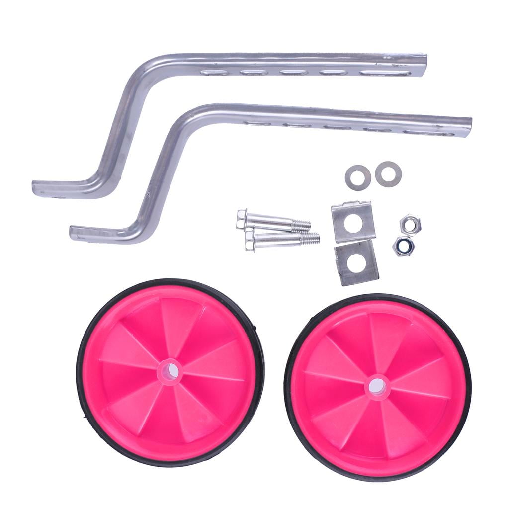Bike Training Wheels Stabilizer Wheels Fits 12 14 16 18 20 Inch s 6 Colors Available Pink