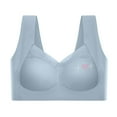 thumbnail image 6 of Sakmal Lace Women Bras Blue Side Smoothing Bralette Support Extra Lift Womens T-Shirt Bras 3X, 6 of 8