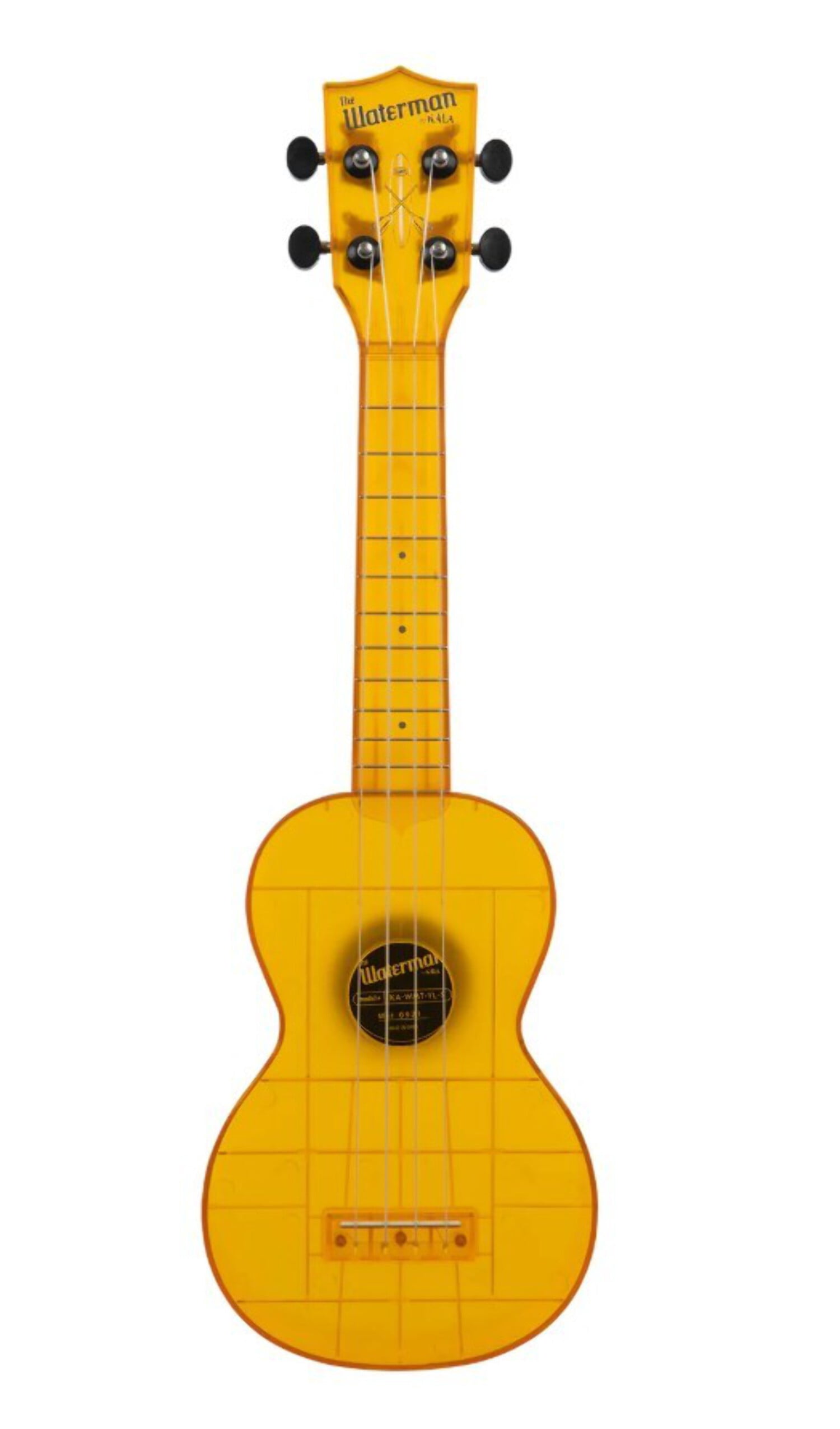 Kala KA-WMT Soprano Waterman Ukulele Transparent Amber Yellow