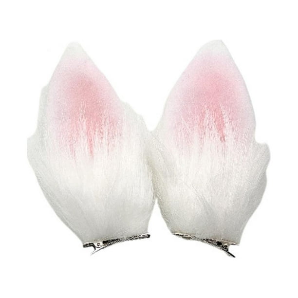 Pinza para el pelo con orejas de conejo, disfraz de , horquilla para decoración de Halloween de Lolita sin diadema Yuyangstore Pinza para el pelo con orejas de conejo