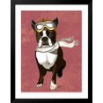 thumbnail image 2 of Art.com Boston Terrier Flying Ace Art Print by Fab Funky, Black Frame Wall Art, 32" x 40", 2 of 5