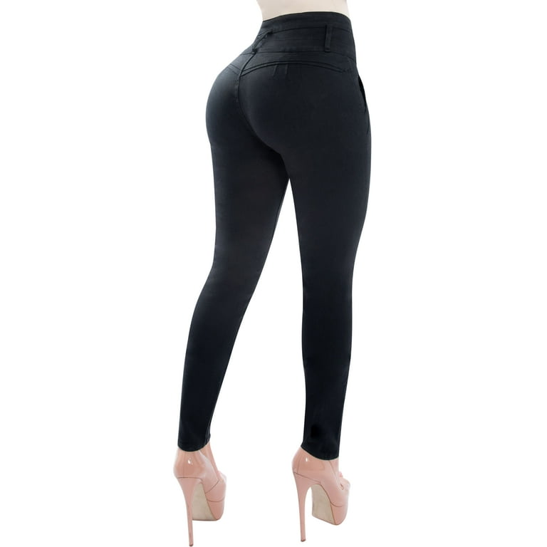 Fiorella Shapewear Butt Lifter Women Jeans High Rise Waist Push Up