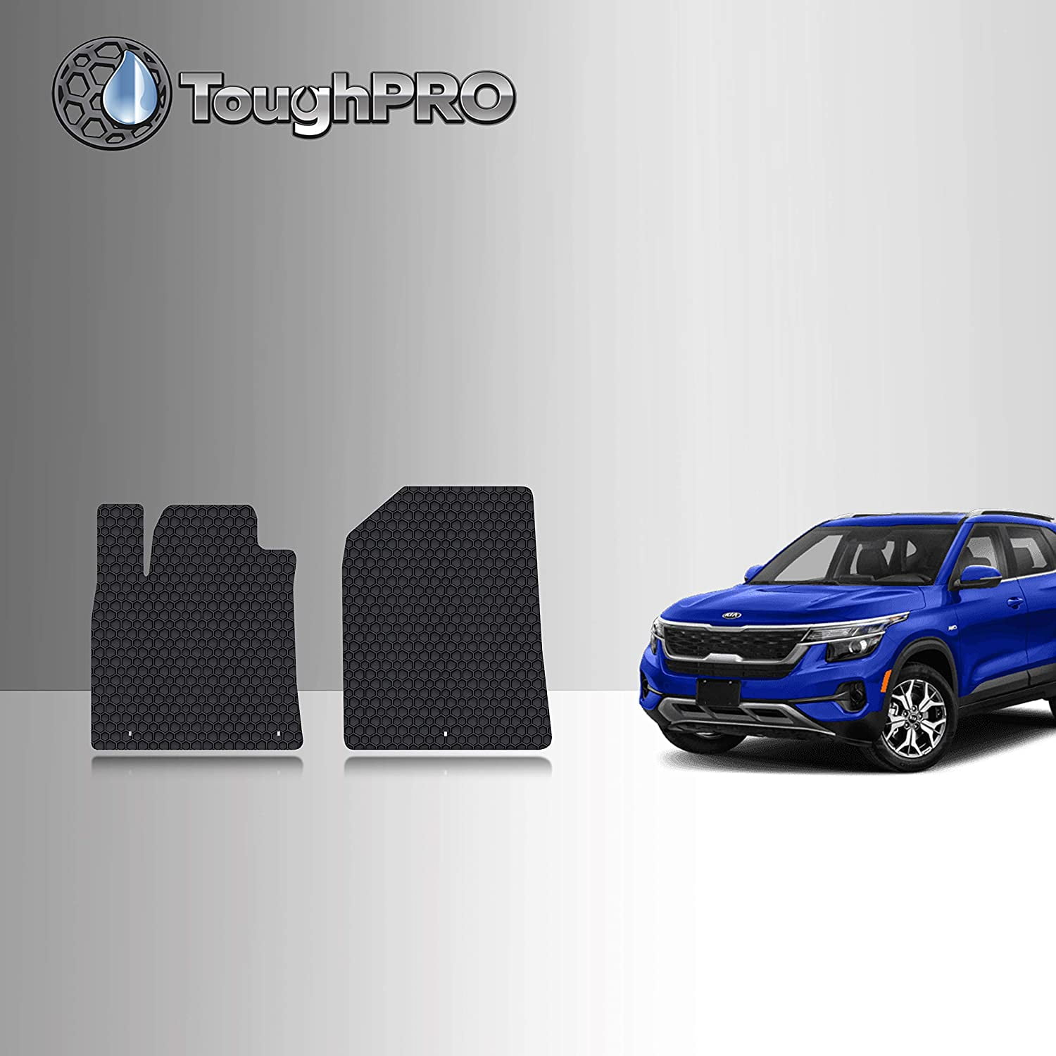 TOUGHPRO Floor Mat Accessories (Front Mats) Compatible with KIA Seltos