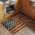 thumbnail image 3 of American Flag Area&nbsp;Rug 2x3ft Vintage Flag Pentagram Red Brown Stripe Non-Slip&nbsp;Washable Square&nbsp;Rugs Soft Felt Indoor Floor Mat for Bedroom Kitchen Living Room Bathroom, 3 of 9