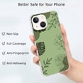 thumbnail image 2 of Green Aesthetic Plant Case Compatible with iPhone 13,Unique Art Design TPU Bumper Cover Case, 2 of 6