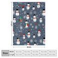 thumbnail image 4 of ARISTURING  Christmas Throw Blanket Christmas Snowman Blanket Super Soft Flannel Throw Blanket Winter Plush Fuzzy Warm Bed Blanket Christmas Holiday Decor for Couch Bed, 4 of 6