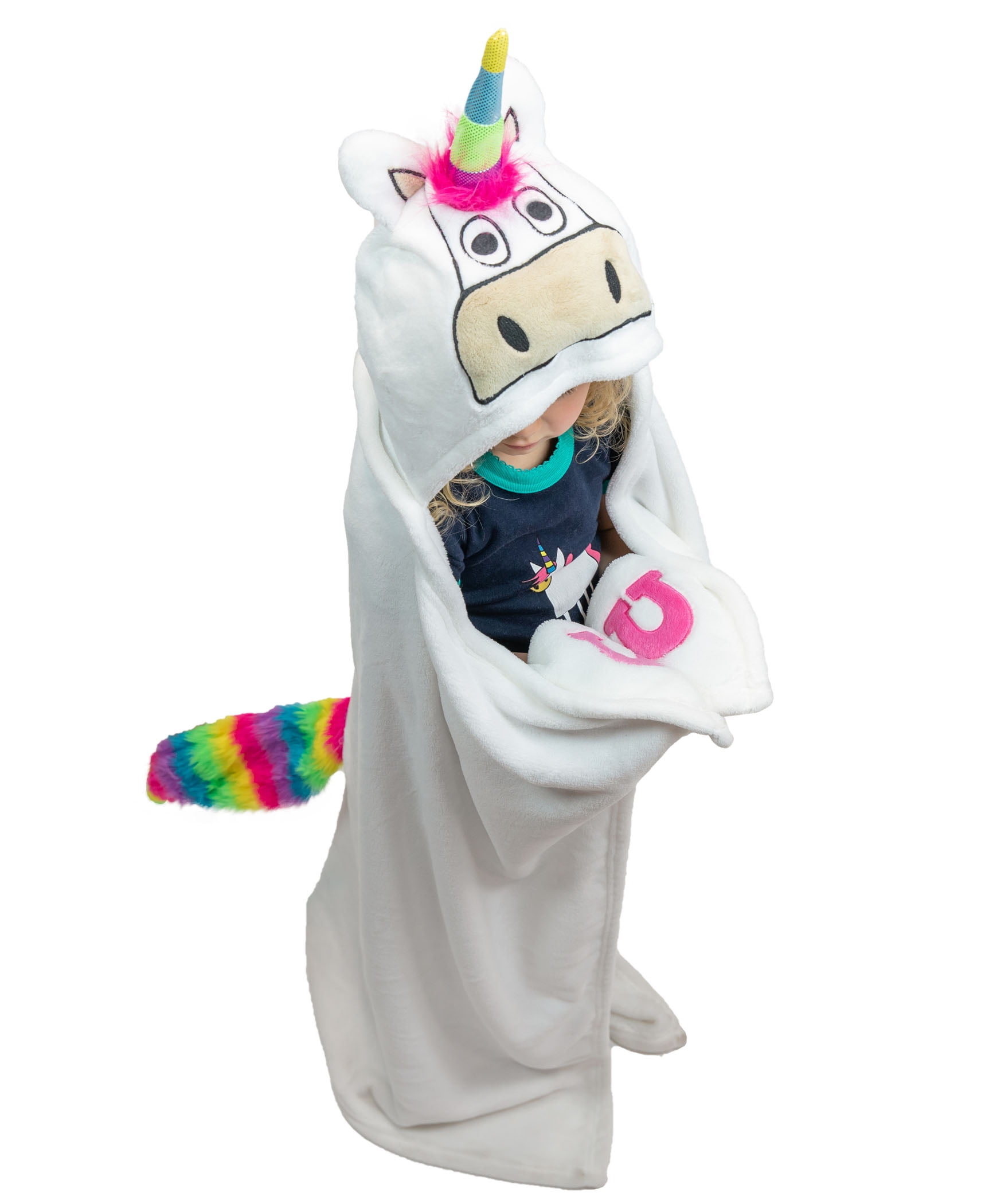 LazyOne Wearable Hooded Blanket for Kids, Animal Hooded Blanket