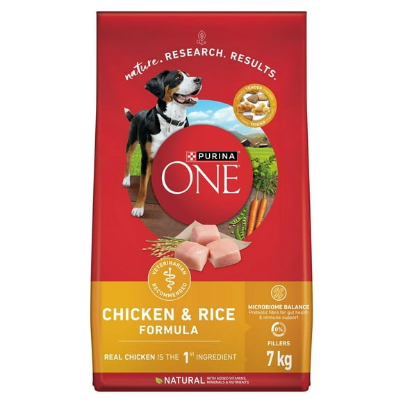 Purina ONE Formule Poulet et Riz, Nourriture Sèche pour Chiens 66" x 86"