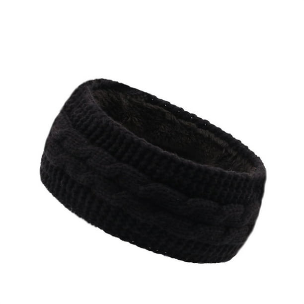 Accesorios para el pelo de forro polar de invierno. Diademas de punto de lana de otoño-invierno. Diademas deportivas y protectores de orejas europeos que mantienen el calor