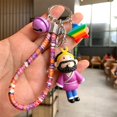 thumbnail image 2 of Creative Journey To The West Cartoon Keychain Women Cute Car Key Chain Boy Girls Bag Pendant Key Ring Decoration Gift, 2 of 5