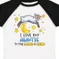 thumbnail image 4 of Inktastic I Love My Auntie to the Moon and Back Cute Sheep Boys or Girls Toddler T-Shirt, 4 of 5