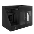 thumbnail image 2 of MINESTIA  Cat Litter Box Enclosure with Light, Hidden Litter Box Furniture with 2 Storage Drawers, Indoor Cat House Side Table for Living Room, 2 of 12