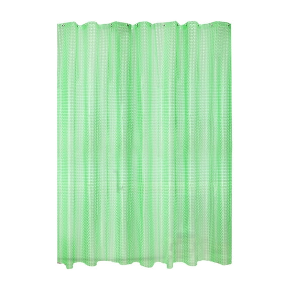 Clear Colorful PEVA Shower Curtain Liner Waterproof Lightweight Frosted with Weighted Magnets Rustproof Grommets 70x70 Inches for Bathroom Blue Green White PVC-Free Durable Quick-Dry