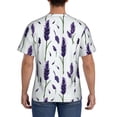 thumbnail image 2 of Naloa Lavender Flowers Men's T-Shirt Sport T-shirt Men's Basic Tee Casual Men's Shirt, Round Neck, Short Sleeves - Small, 2 of 5